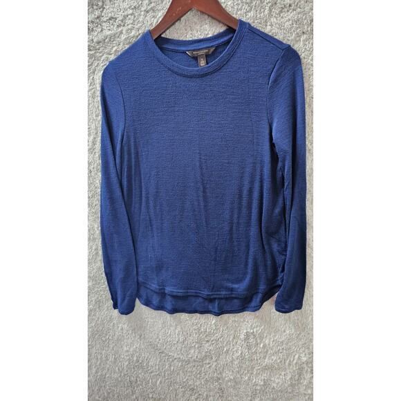 Banana Republic Luxespun Deep Blue Long-Sleeve‎ Top Light Sweater Size Small S - Picture 1 of 2